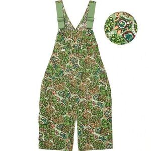 Duluth Trading Co Heirloom Plant Print Gardening Short Overalls Shortalls Sz XS